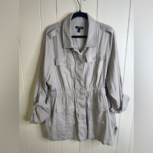 torrid Jackets & Blazers - Torrid Double Gauze Utility Anorak Jacket 2X